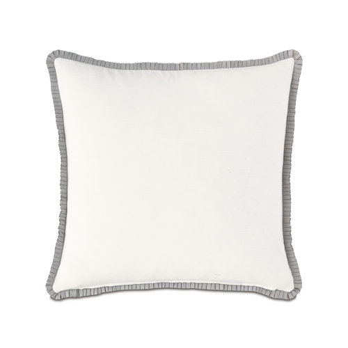 Eastern Accents Edith Pleated Ribbon Square 100 Cotton Pillow Cover